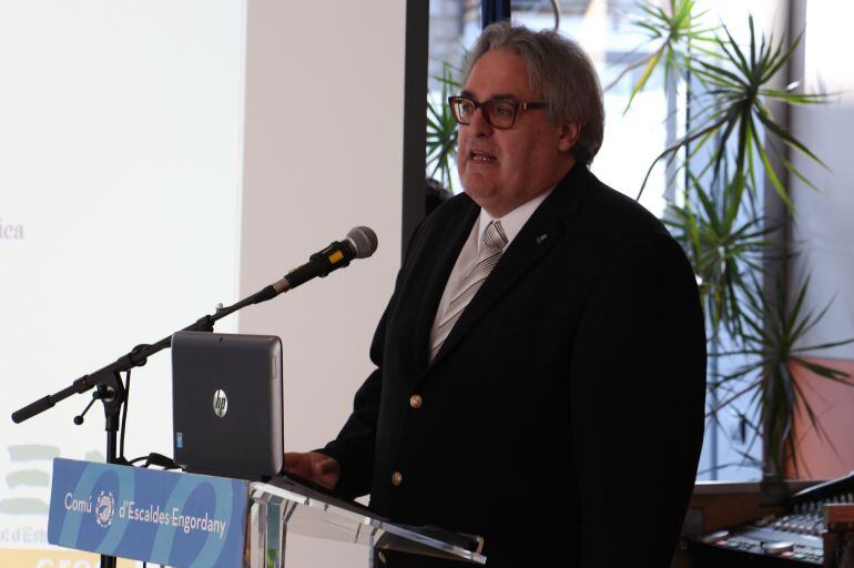 Jacint Risco, membres de la junta de la FAAD, en un acte recent.