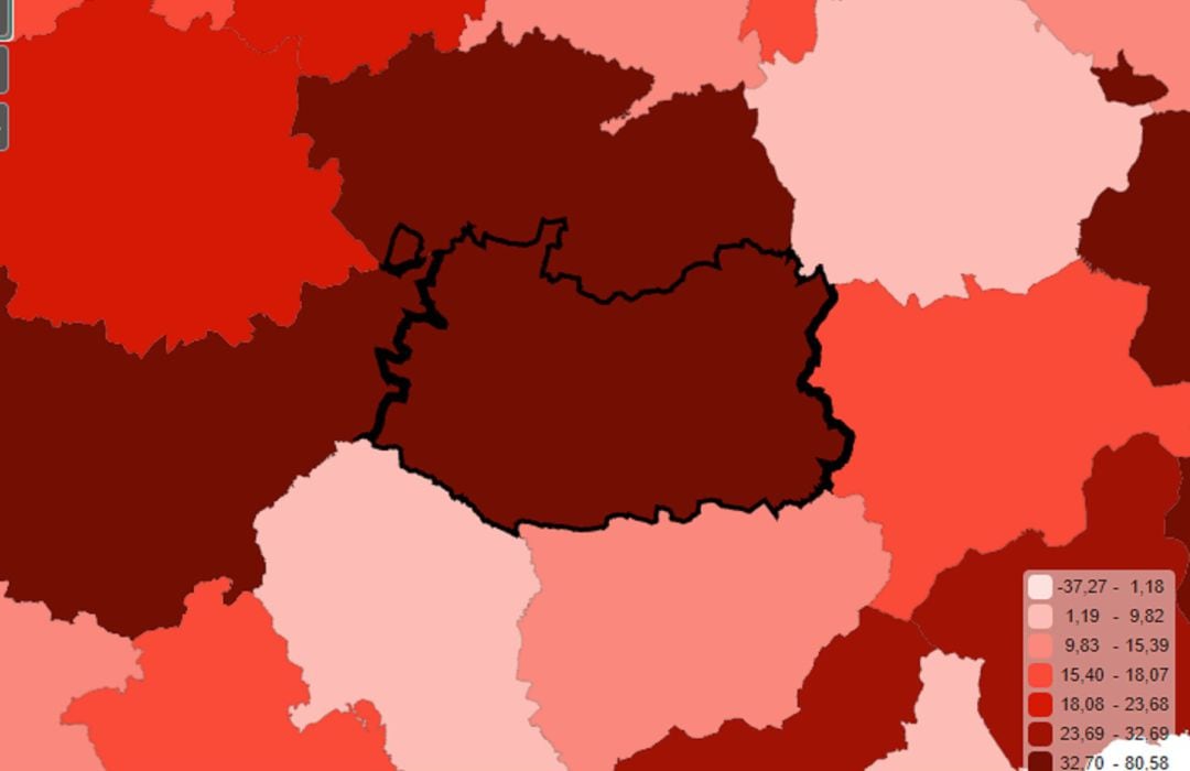 Ciudad Real registra un incremento del 36,83 por ciento