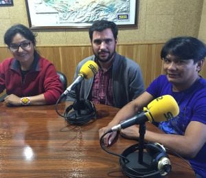 Lili Calderón, Fernando Foncillas y Roseliño Sau en el estudio de SER Cuenca.