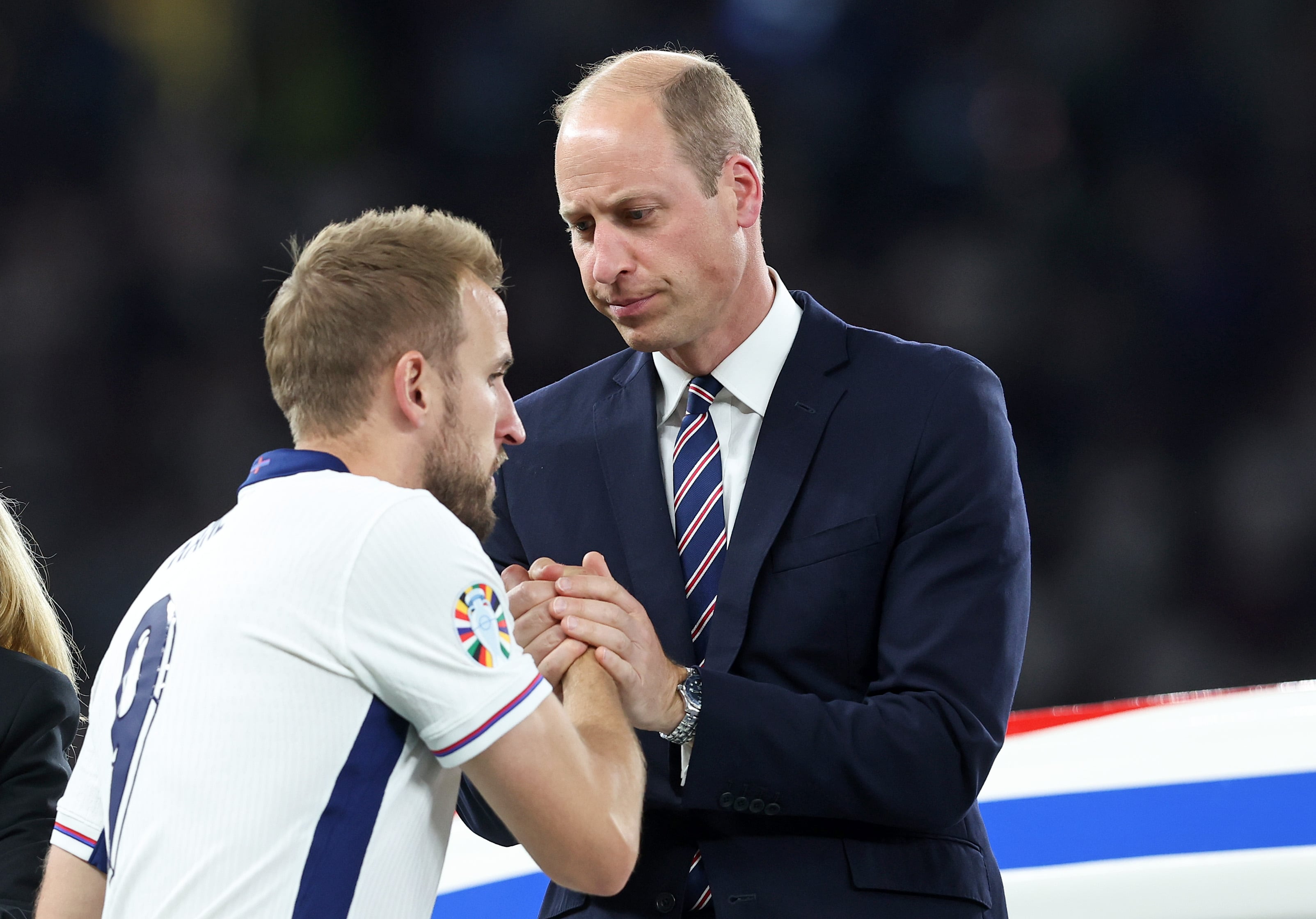 Harry Kane y el príncipe Guillermo