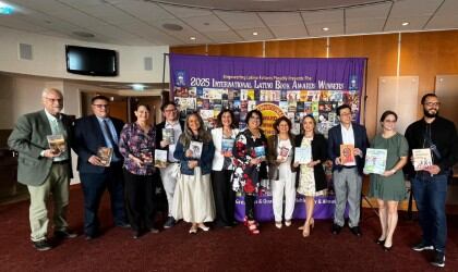 Pepa M. Aguilera con los premiados