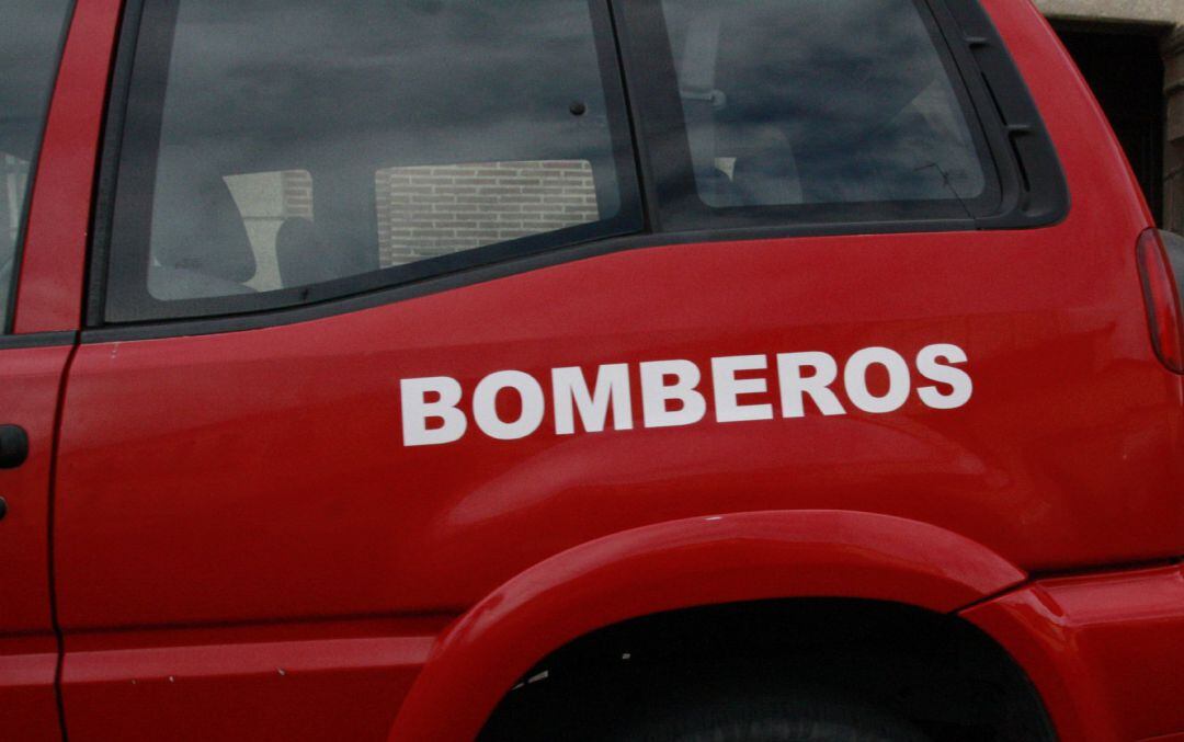 Un camión de bomberos en una actuación