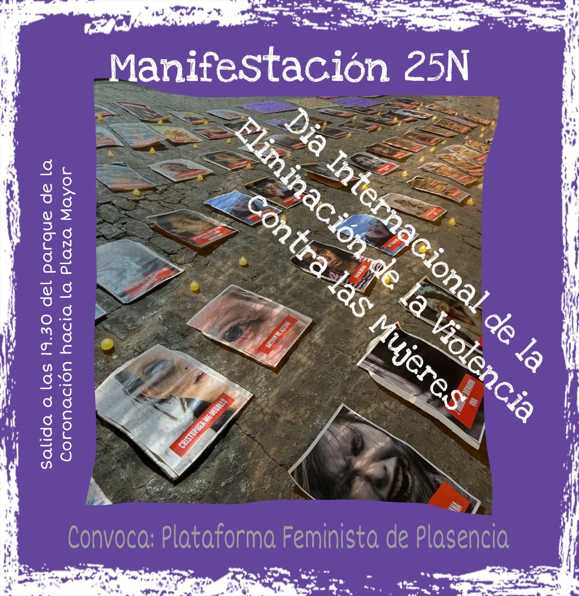 Cartel de la convocatoria de la manifestación