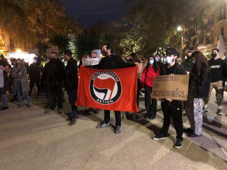 Un momento durante la concentración