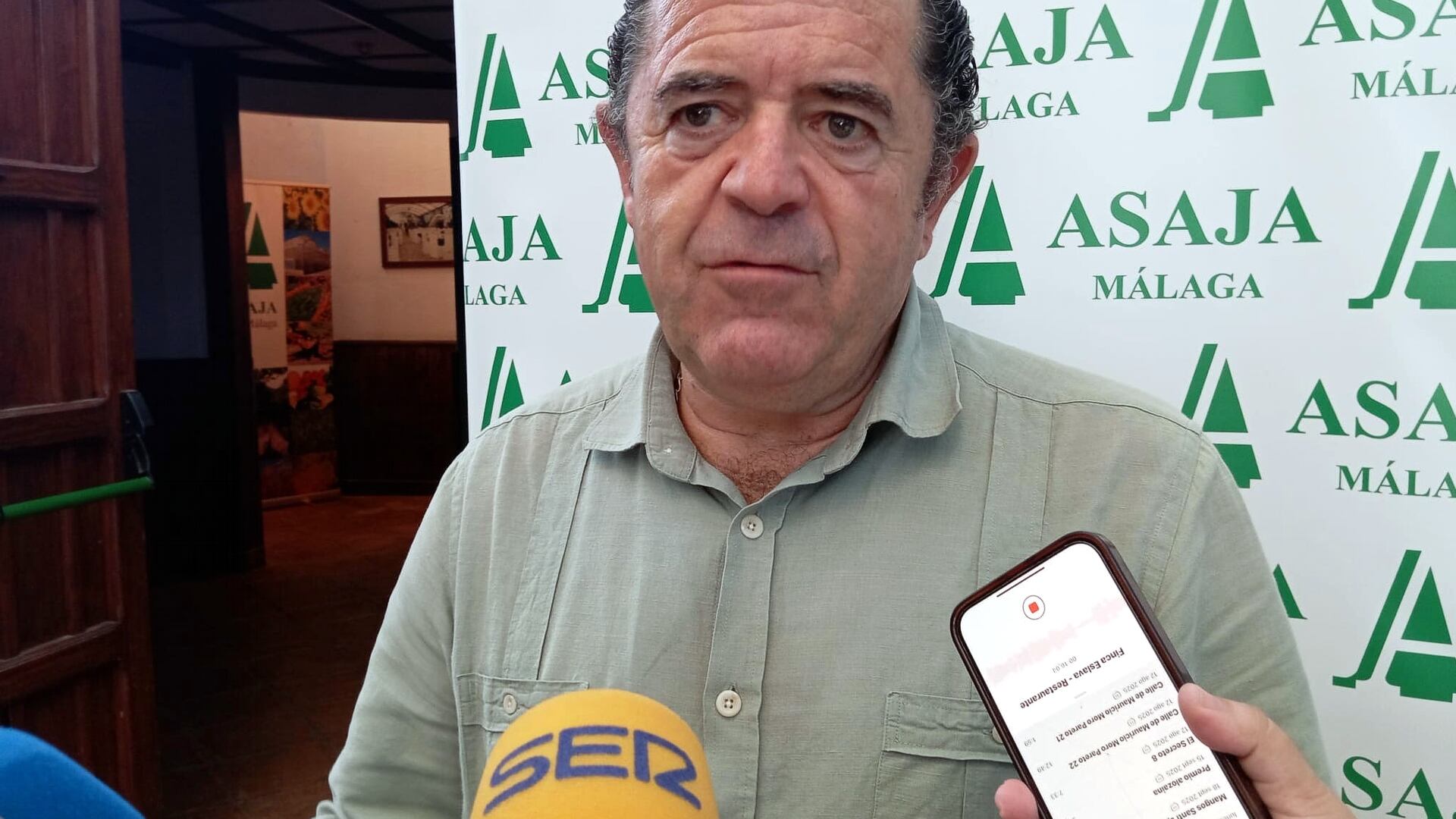 Baldomero Bellido, presidente de ASAJA Málaga