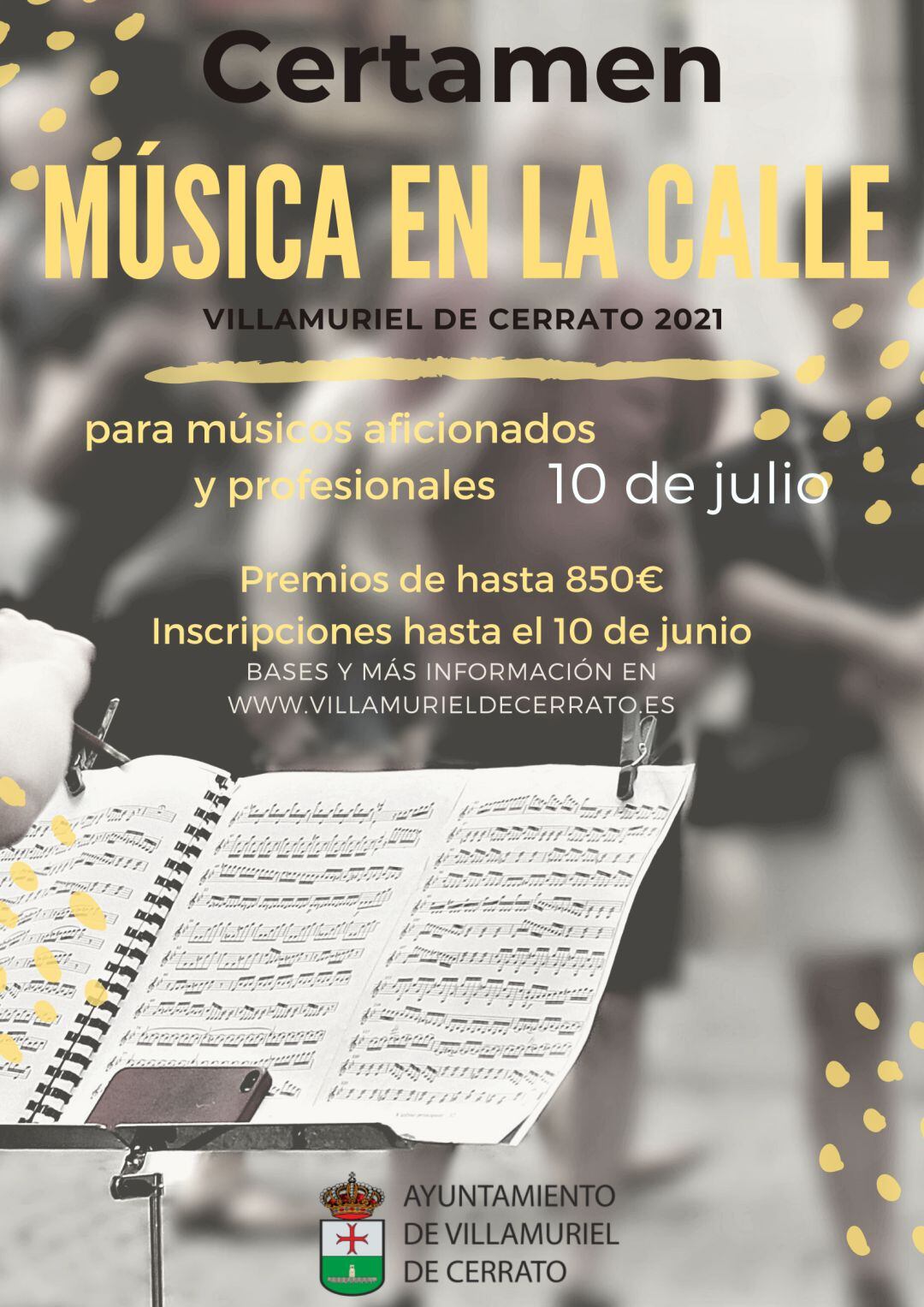 Villamuriel organiza el certamen &quot;Música en la Calle&quot; para este verano