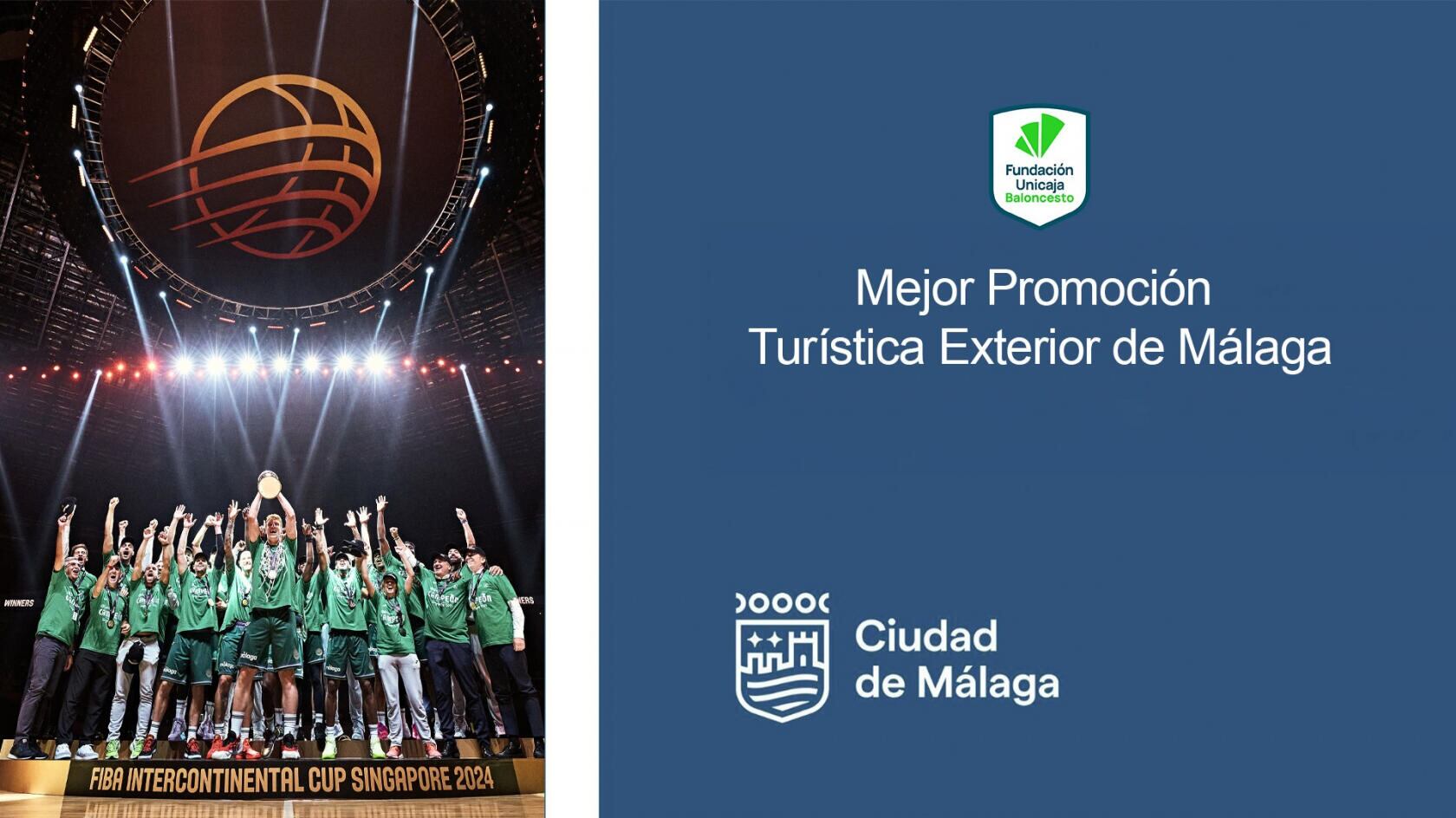 El Unicaja galardona con el premio a la mejor Promoción Turística Exterior de Málaga