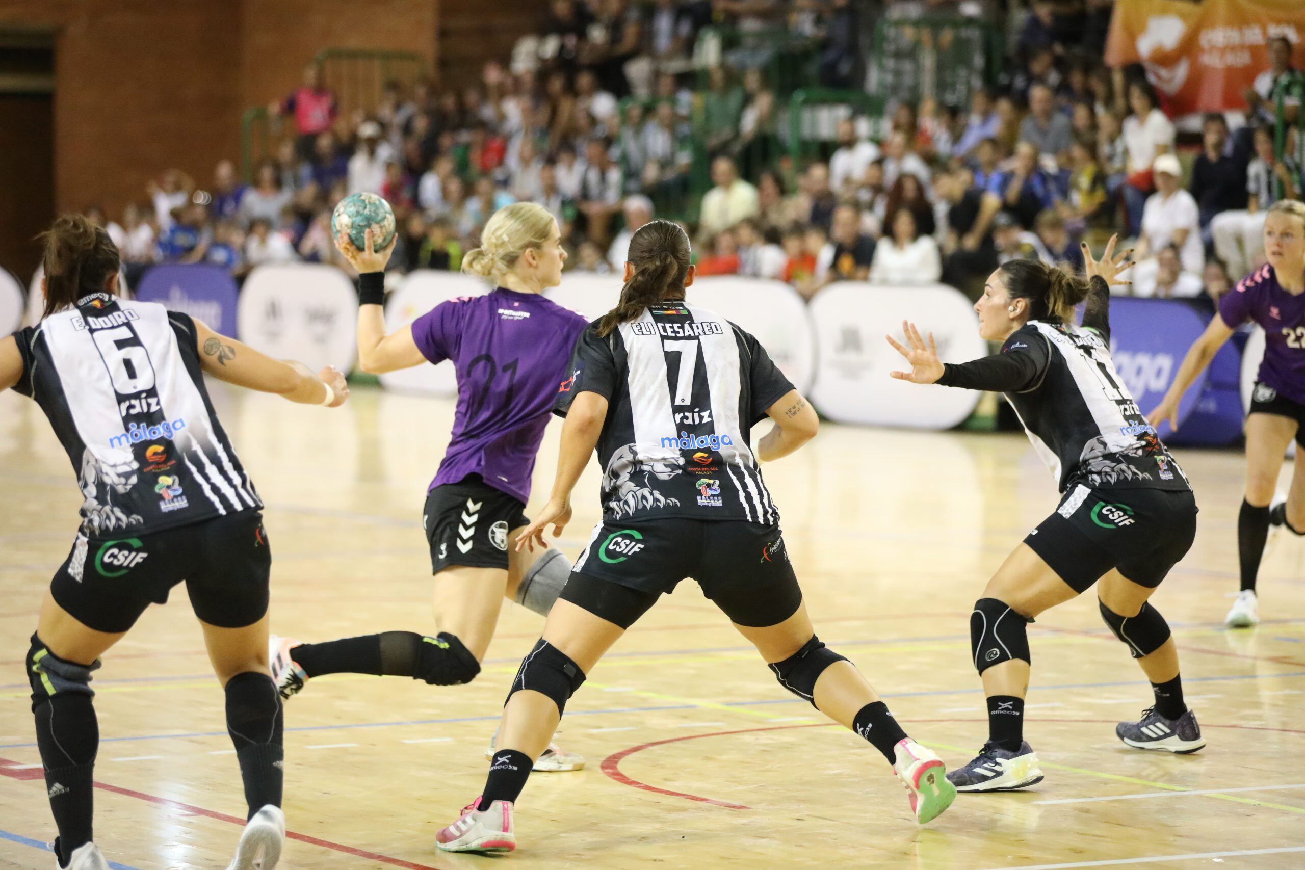 El Costa del Sol en el partido ante el København Håndbold danés