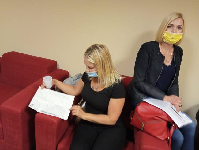 Refugiados ucranianos en el centro de recepción y acogida temporal de Ciudad de la Luz