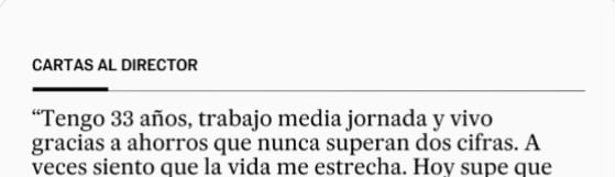 Carta al director de &#039;El País&#039;.