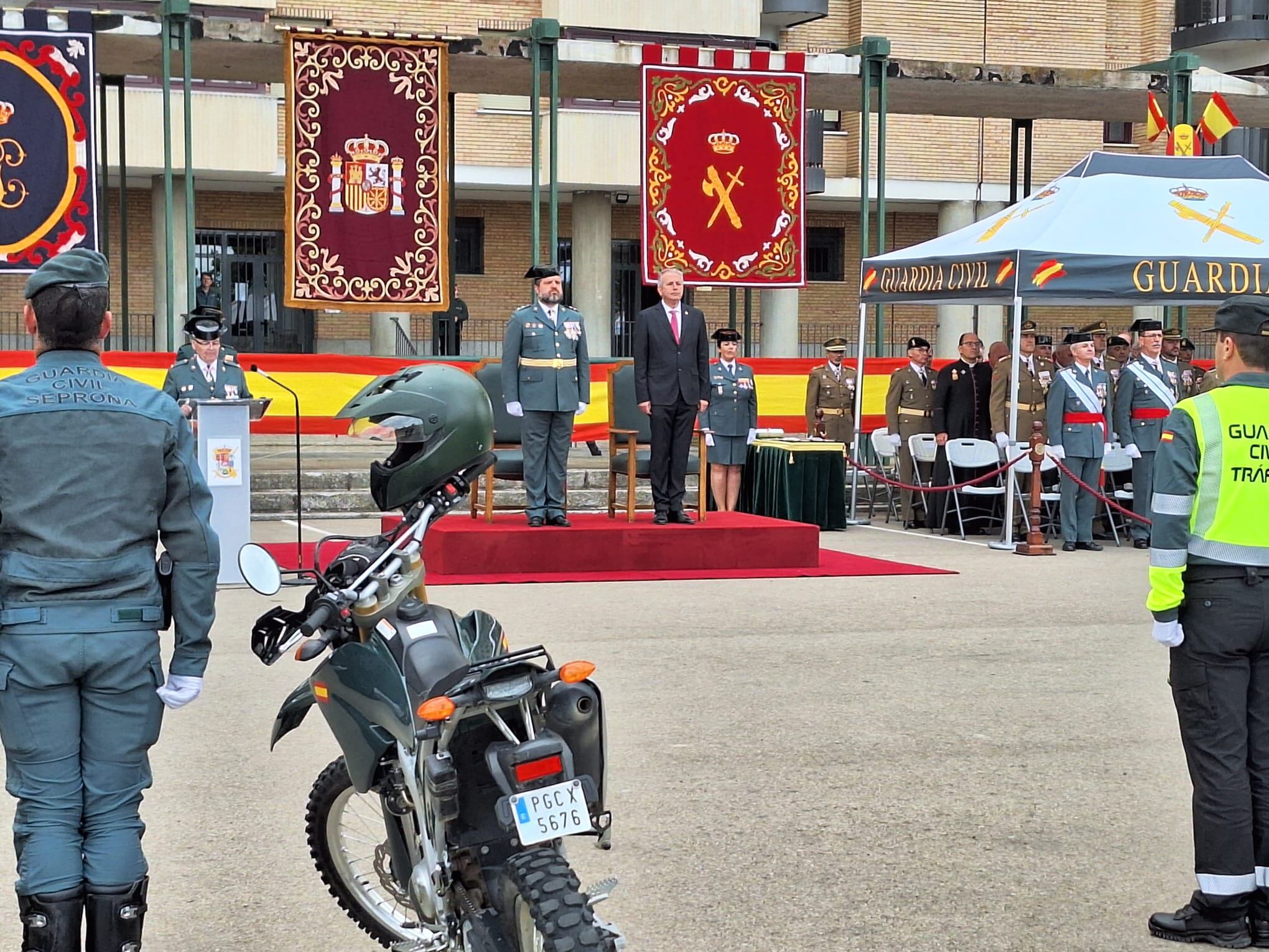 Acto del aniversario de la Guardia Civil en Huesca