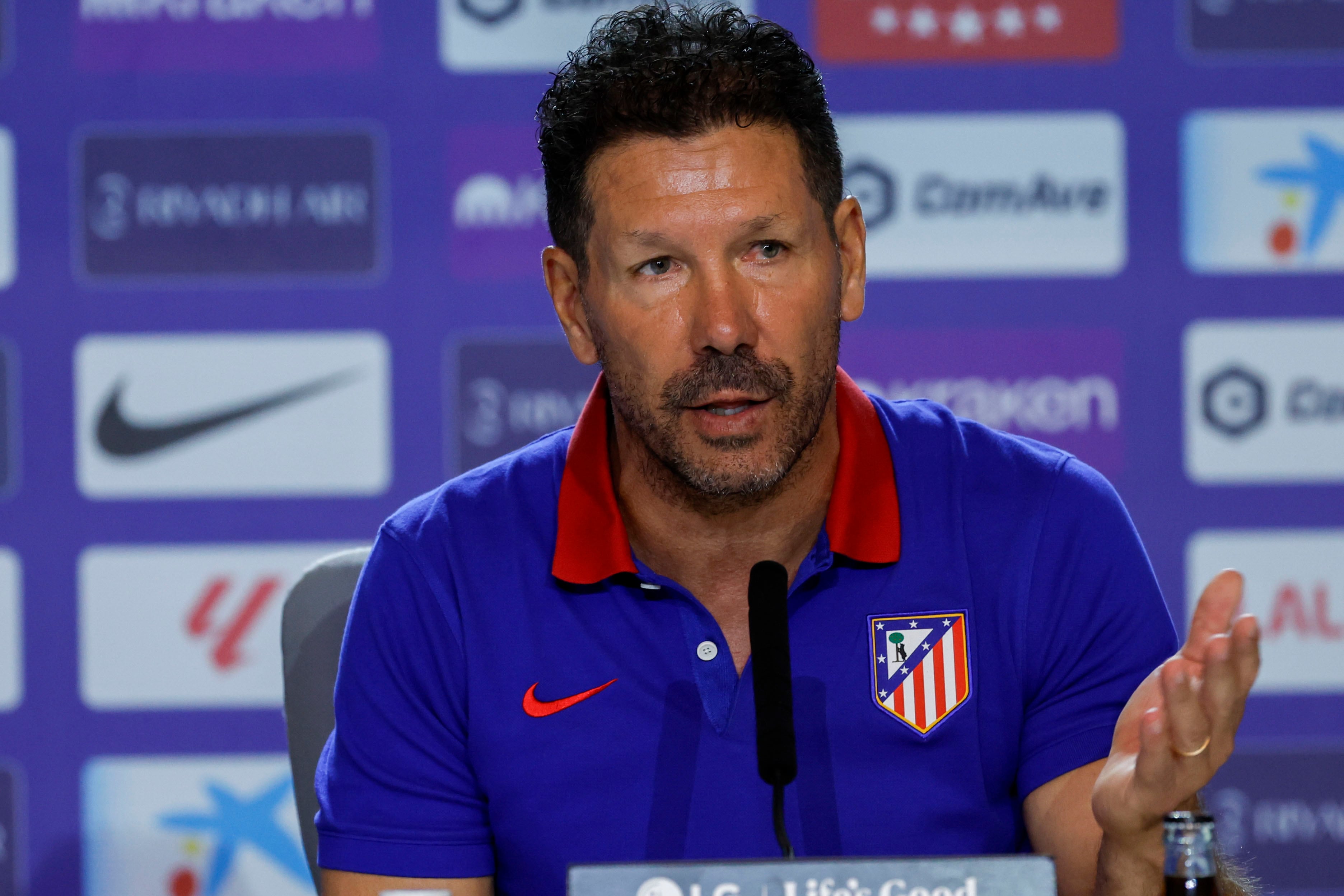 Diego Pablo Simeone, entrenador del Atlético de Madrid