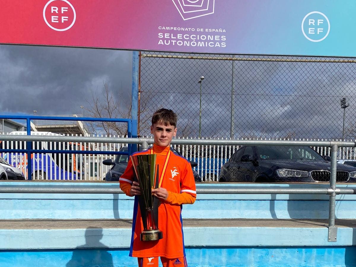 Borja Sánchez, campeón sub14 con la selección valenciana del campeonato de España