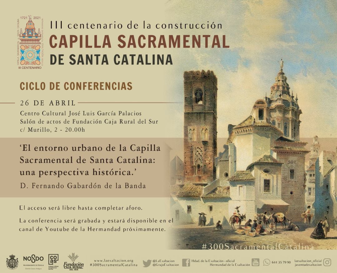 Cartel anunciador de la cita que celebra este lunes la Hermandad de La Exaltación