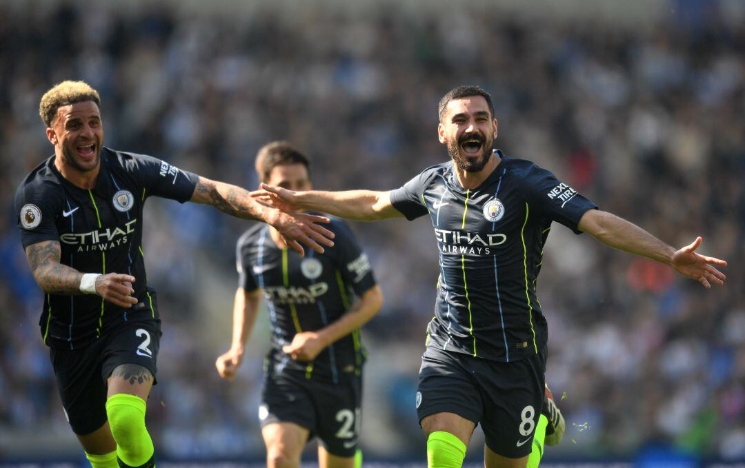 Gundogan celebrando el 4-1