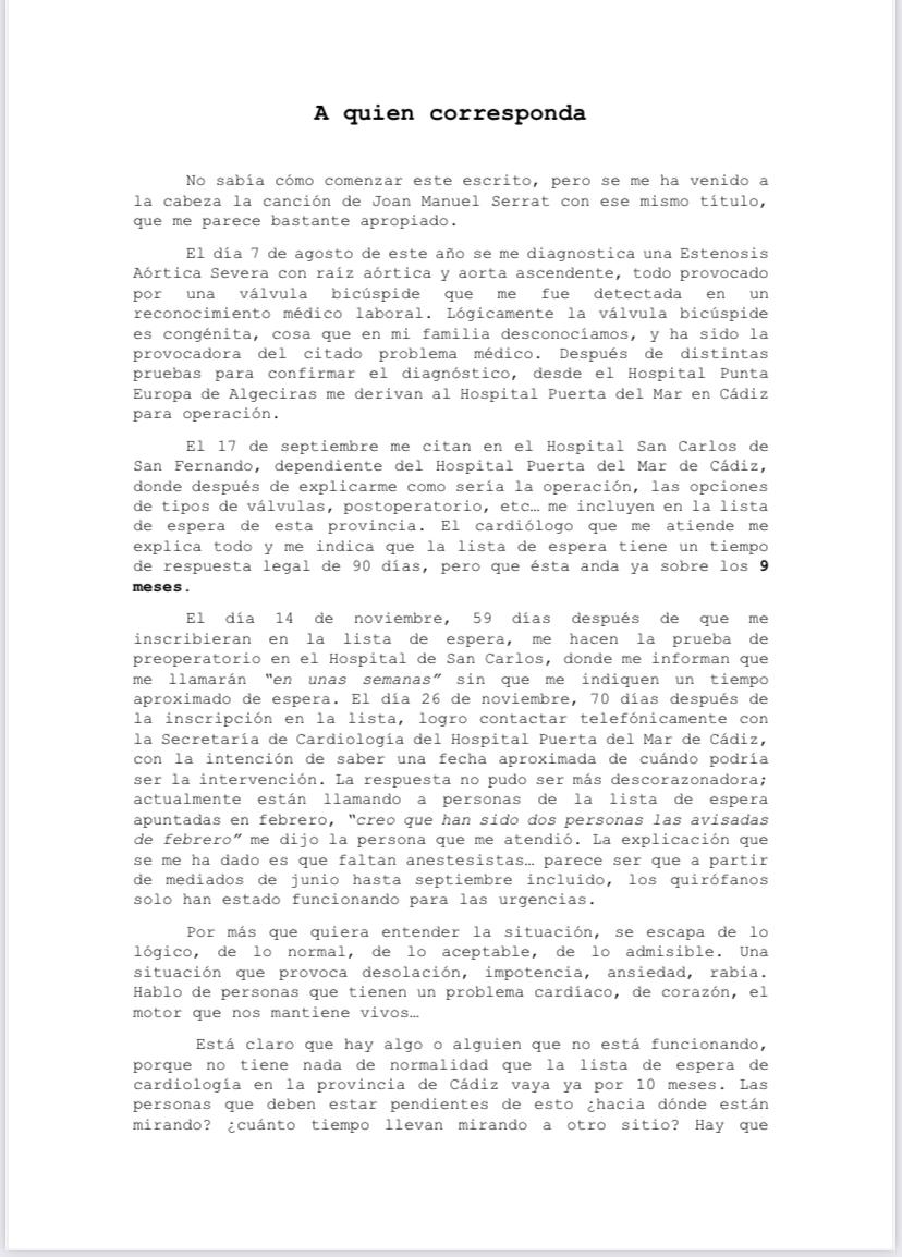 Carta Enrique González.