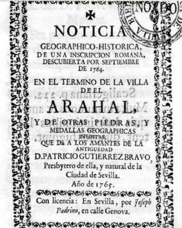 Noticias Históricas del Arahal. Patricio Gutiérrez Bravo