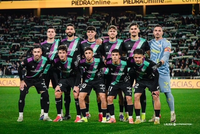 El Málaga que se alineó contra el Córdoba