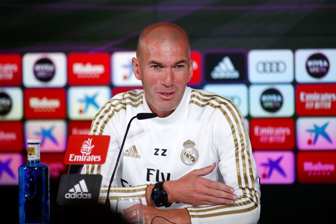 Zidane, durante la rueda de prensa. 