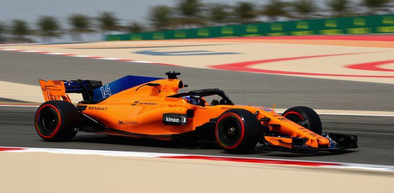 Fernando Alonso, durante los entrenamientos de este viernes