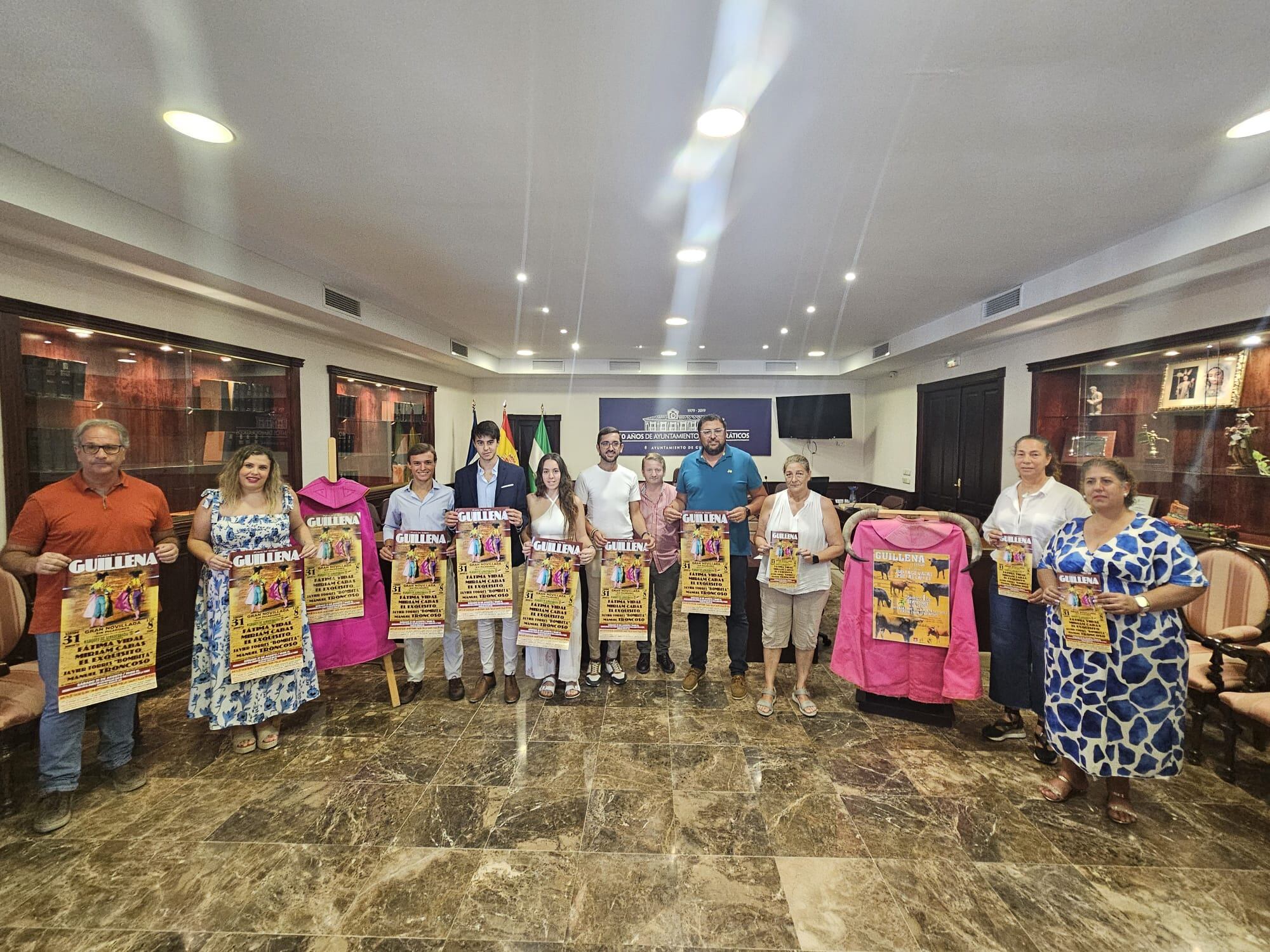 Imagen de la presentación de los carteles taurinos de Guillena