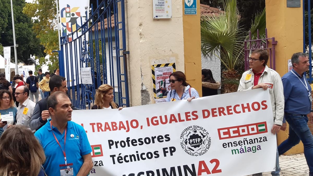 "Estos profesores no pueden ser discriminados" Y Gamero, CCOO