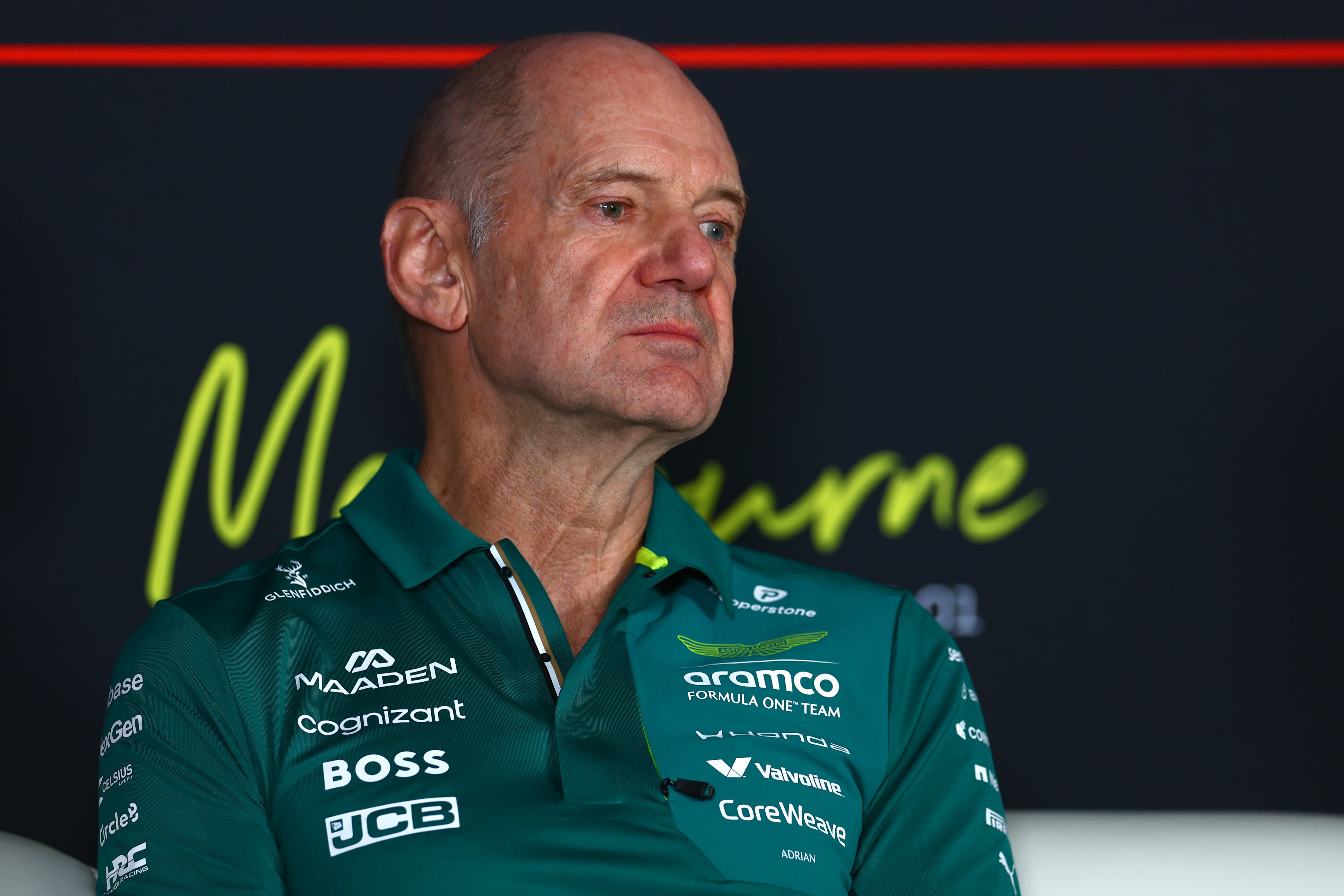 Adrian Newey durante una rueda de prensa de la Fórmula 1