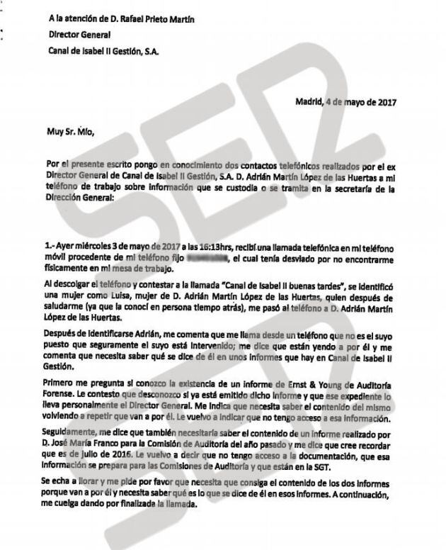 Segunda denuncia es de un administrativo del Canal por órdenes para eliminar de la base de datos las reuniones