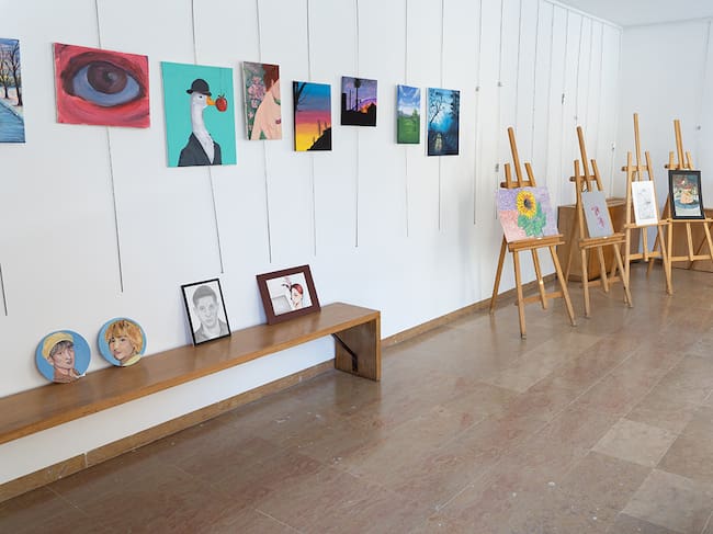 Trabajos presentados al certamen de pintura "Juan Aparicio"