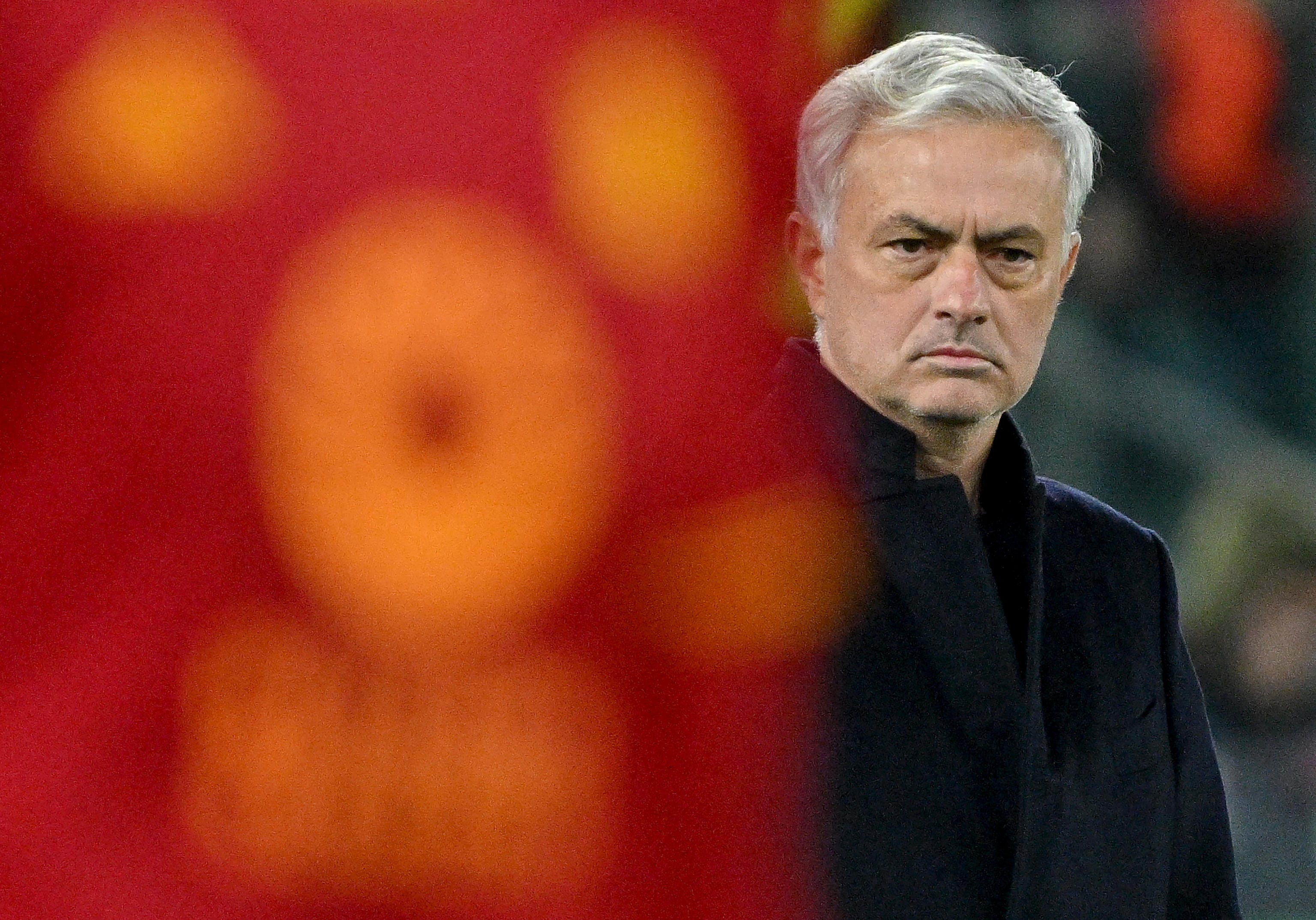 Jose Mourinho, durante el partido de la Roma contra el Sheriff de Tiraspol