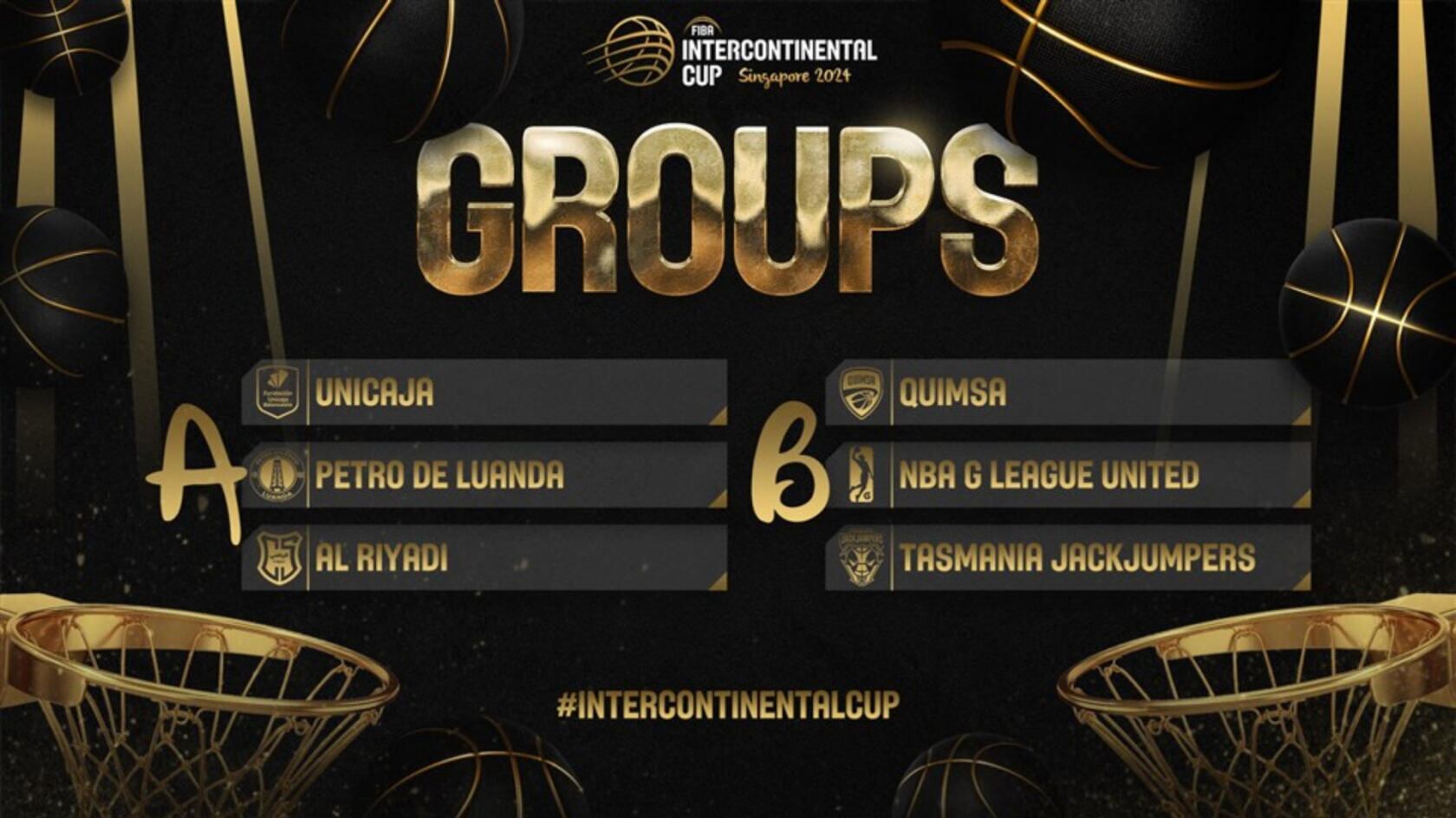 El Unicaja ya conoce sus rivales en la Copa FIBA Intercontinental que se disputará en Singapur del 12 al 15 de septiembre