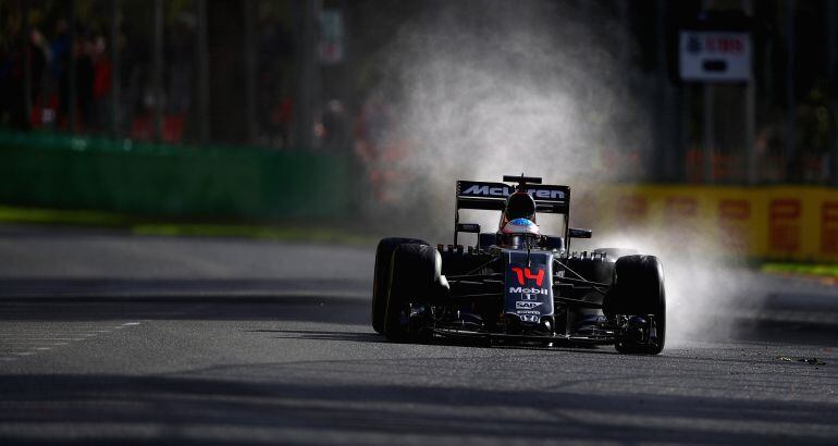 Fernando Alonso, en los libres del Gran Premio de Australia.