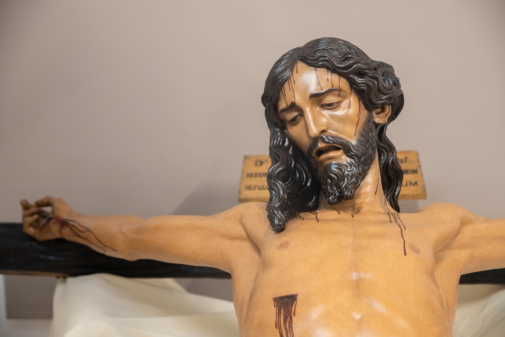 Así ha quedado el Santísimo Cristo de las Aguas tras su última restauración