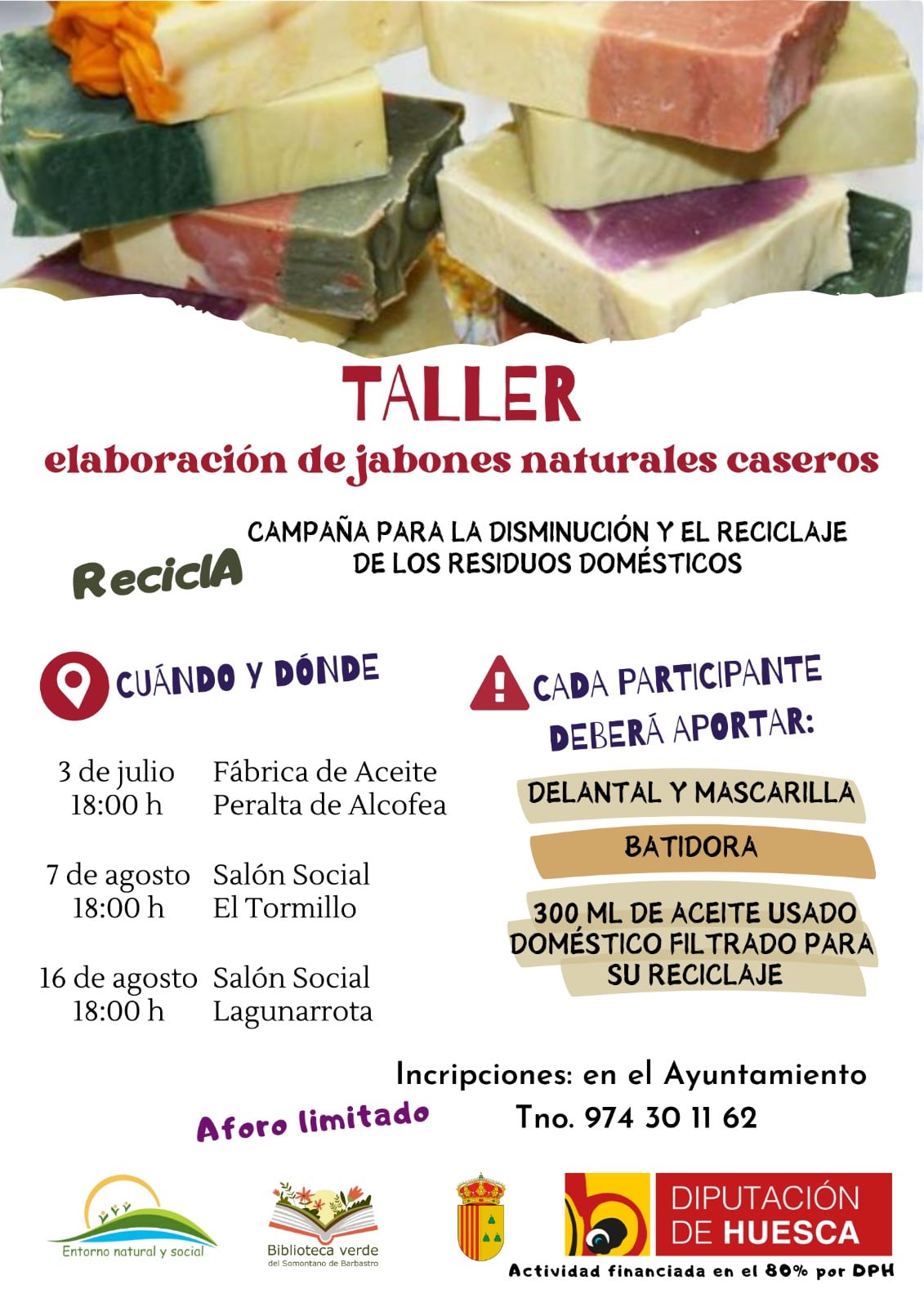 Talleres en Peralta de Alcofea por el medioambiente.