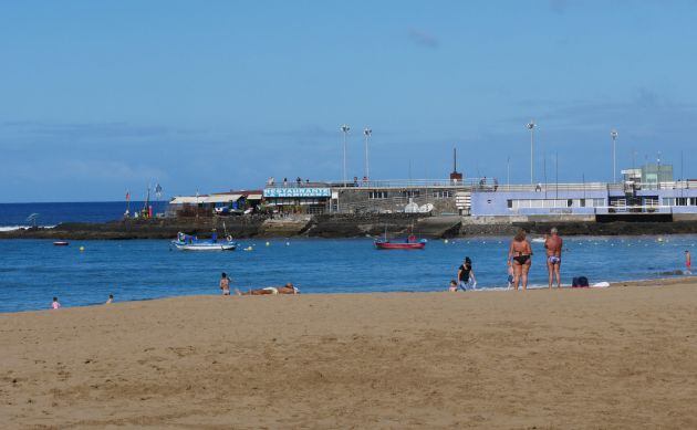 Playa de Las Canteras, en Las Palmas de Gran Canaria