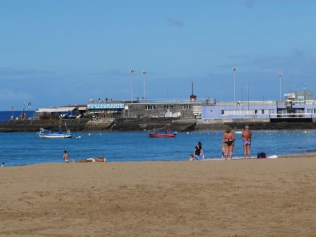 Playa de Las Canteras, en Las Palmas de Gran Canaria