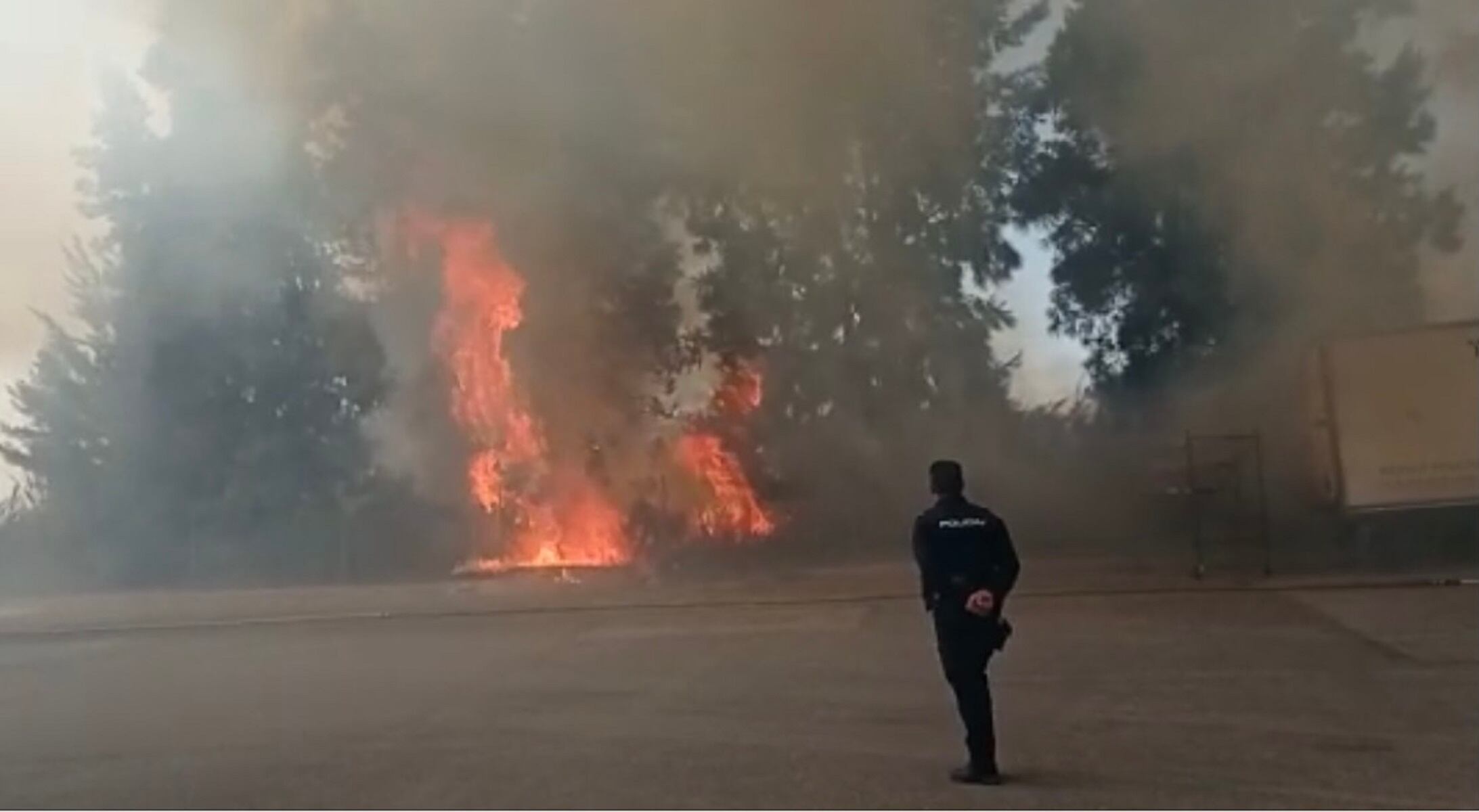 Incendio en la vega de Motril