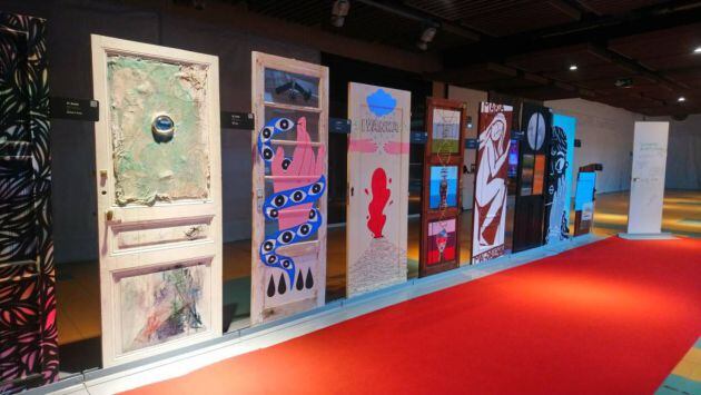 Algunas de las piezas de la exposición 'Puertas'