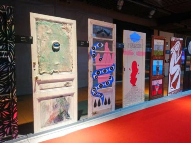 Algunas de las piezas de la exposición 'Puertas'