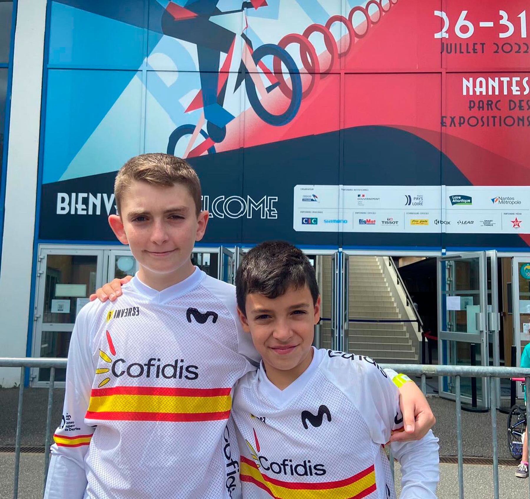 Miguel Navarro y Xavi Cherro en el Mundial de Nantes