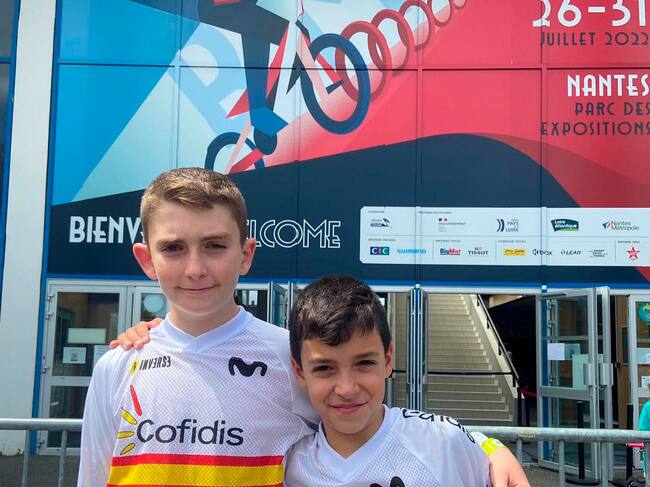 Miguel Navarro y Xavi Cherro en el Mundial de Nantes