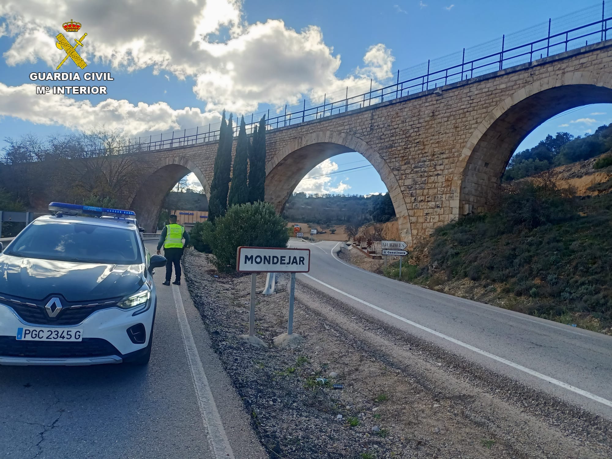 Entrada a la localidad de Mondéjar