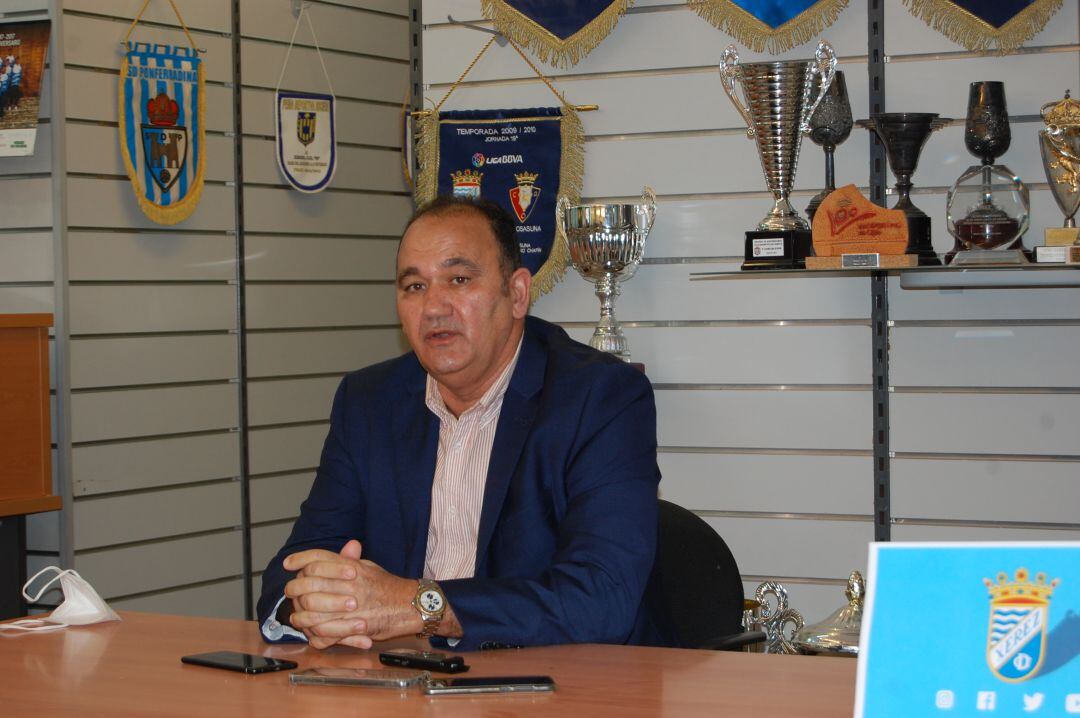 Vicente Vargas durante la rueda de prensa del jueves