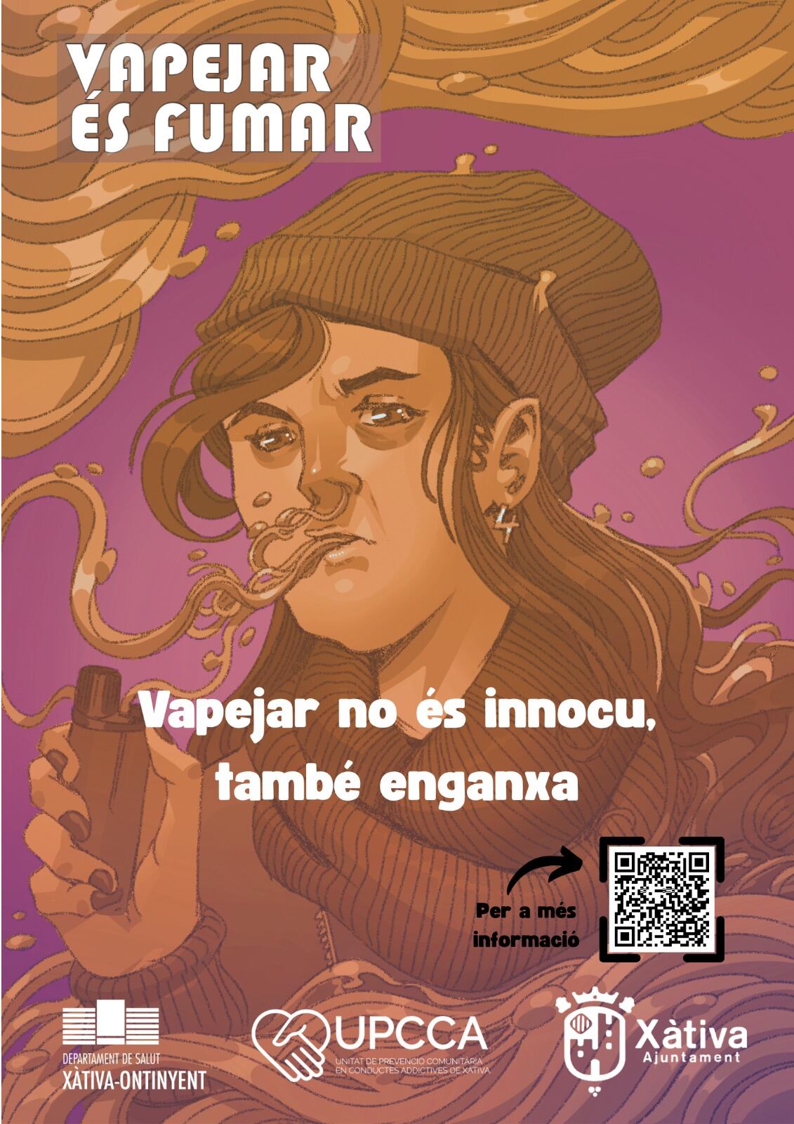 Campaña de vapeo en Xàtiva. Fuente: Ajuntament de Xàtiva
