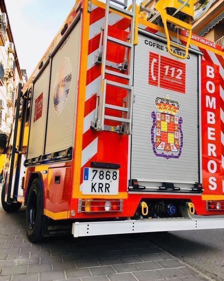 Uno de los vehículos de los Bomberos en Jaén