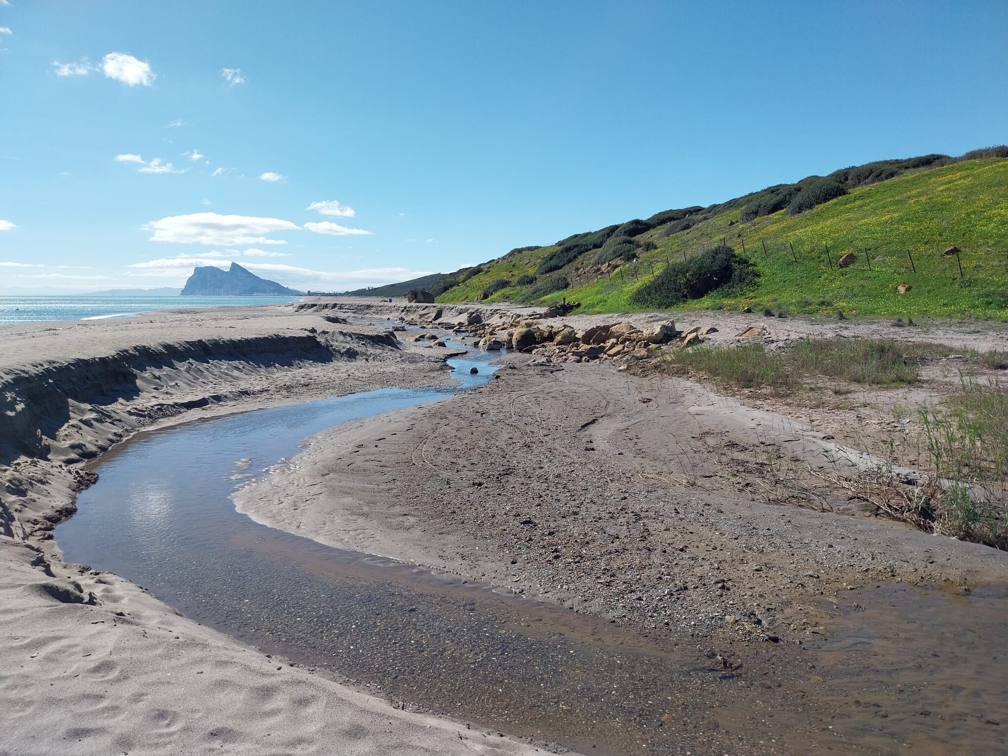 Daños en la playa de La Alcaidesa