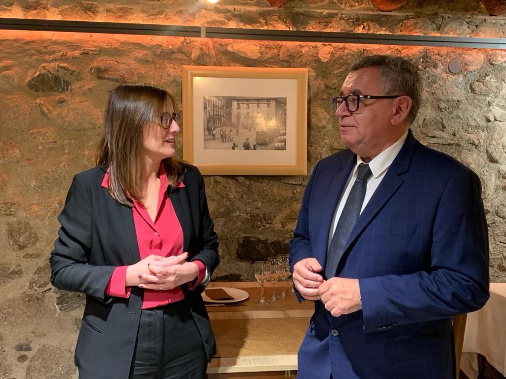 El director general de FEDA, Albert Moles, i la directora financera de l'entitat, Marta Suñé