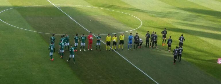 Momentos previos al partido de este domingo en el Salto del Caballo