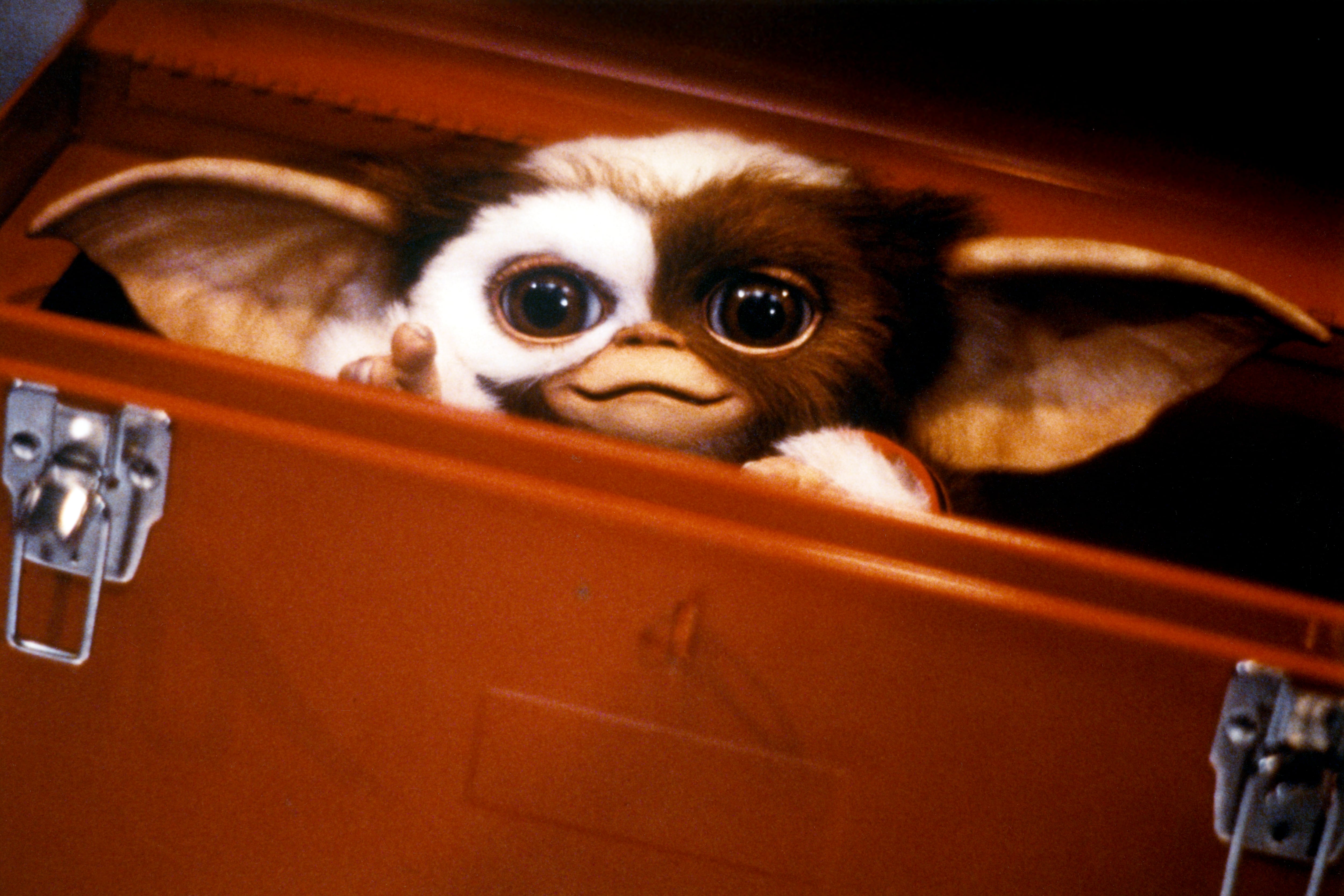 Una imagen del rodaje de una de las películas de los Gremlins.