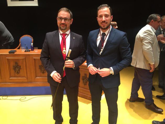 Diego José Mateos junto a Francisco Morales (Cs)